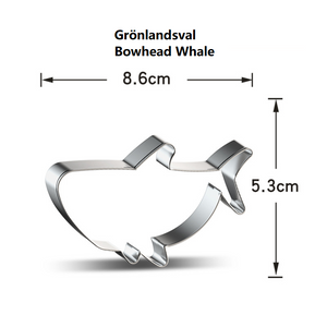 9 St/Pack Utstickare Havsdjur Fisk  Collection B 9 PCS/Set Ocean Animal Fish  Cookie Cutter Collection B