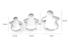 Ladda upp bild till gallerivisning, 3 St/Pack Jul Pepparkaksformar Ängel -A   3 PCS/Set Christmas Angel Cookie Cutter-A
