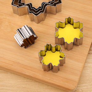 9 St/Pack Utstickare Pepparkaksformar - 9 PCS/Set  Snow Flake Ginger Cookie Cutter/ 9 St/Set Snöflingor Kaksformar
