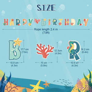 31 St/Pack Havsdjur Temafest Födelsedag Dekoration   31 PCS/Set Ocean Animal Themed Party Decoration