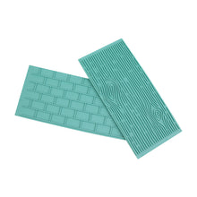 Ladda upp bild till gallerivisning, 2 St/Pack Tegelvägg &amp; Bark  Plastformer Fondant Tårtkant Dekoration  Brick Wall Tree Bark Fondant Cake Border Pressing Mold Cake Decoration
