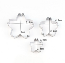 Ladda upp bild till gallerivisning, 3 St/Pack  Gumpaste Fondant Utstickare  Blomma Körsbärsblom  4 PCS/Set Fondant Gumpaste Flower Cutter Cherry Blossom
