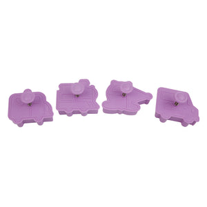 4 St/Pack Kakstämplar Utstickare Fordon Bil   4 PCS/Set Transportation Cars Stamp Cookie Fondant Cutter Mold