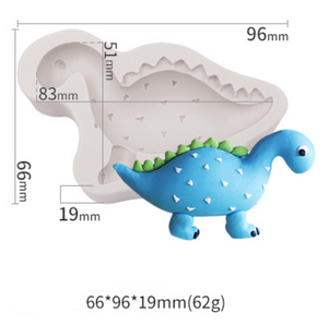 5 St/Pack Dinosaurier Silikonform Collection 2 (4 S M & 1 Stor) 5 PCS/Set Dinosaur Silicon Mold (4 S M & 1 Big)