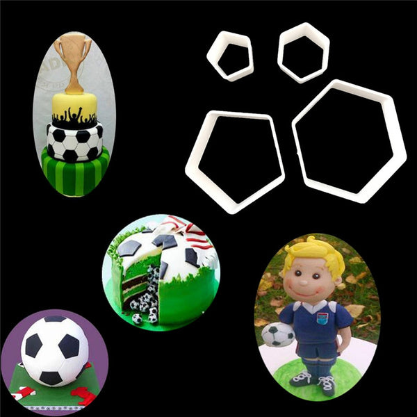 6 St/Pack Foboll  Mästare, character., Vinnare, fotboll, fotbolls-VM Världsmästerskapet  Fondant Utstickare  4Pcs World Cup & Football Champion  Winner World Cup  Sugarcraft Fondant Biscuits DIY Molds Cutters