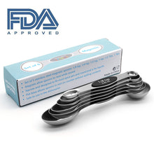 Ladda upp bild till gallerivisning, Magnetisk Måttsats,Mätsked Rustfrit Stål Double End Stainless Steel Magnetic Measuring Spoon
