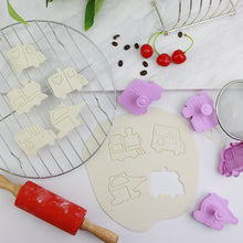 Ladda upp bild till gallerivisning, 4 St/Pack Kakstämplar Utstickare Fordon Bil   4 PCS/Set Transportation Cars Stamp Cookie Fondant Cutter Mold
