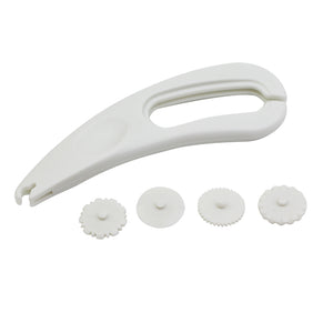 4 i 1 Fondant Band Skärare  4 Pattern Fondant Ribbon Stripe Wheel Cutter