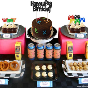 25 St/Pack Digital spel Temafest Tåtor & Cupcake Dekoration Cupcake Picks  25 PCS/Set Digital Game Themed Party Decoration