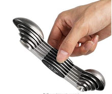 Ladda upp bild till gallerivisning, Magnetisk Måttsats,Mätsked Rustfrit Stål Double End Stainless Steel Magnetic Measuring Spoon
