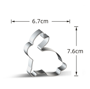 6 St/Pack Påsk Utstickare Pelle Kanin Kaninhuvud Fågel Fjäril  Anka  6 PCS/Set Easter Cookie Cutter Peter Rabbit Bunny Bird Butterfly Duck -Collection C