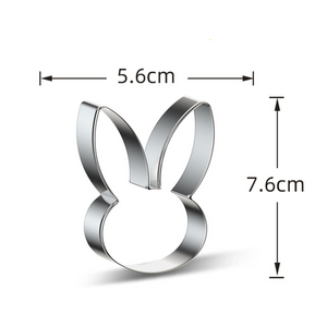 6 St/Pack Påsk Utstickare  Ägg Morot  Kaninhuvud  Anka Tecknad Kanin  6 PCS/Set Easter Cookie Cutter Egg Carrot  Duck Bird Bunny Head Cartoon Bunn -Collection B
