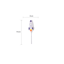 Ladda upp bild till gallerivisning, 24st Raket, Astronaut Planet Yttre Rymdäventyr Cupcake Picks Temafest Dekoration,24 PCS/Set Rocket Astronaut  Planet Space Adventure Cupcake Topper
