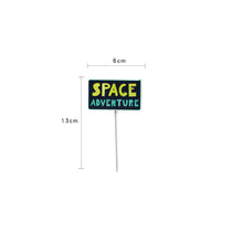 Ladda upp bild till gallerivisning, 24st Raket, Astronaut Planet Yttre Rymdäventyr Cupcake Picks Temafest Dekoration,24 PCS/Set Rocket Astronaut  Planet Space Adventure Cupcake Topper
