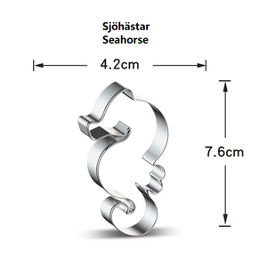 9 St/Pack Utstickare Havsdjur Fisk  Collection B 9 PCS/Set Ocean Animal Fish  Cookie Cutter Collection B