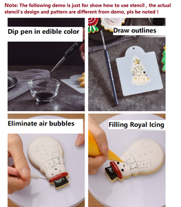 8st/Pack Jul Utstickare Pepparkaksformar med stenciler Collection D 8 Pcs/Set Xmas Christmas Cookie Cutter Colletion D