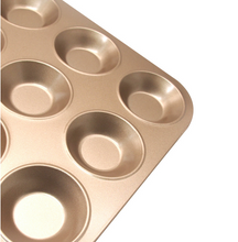 Ladda upp bild till gallerivisning, Funktion 12 hål Non-stickbeläggning  Muffinskakform   (Grunt)
