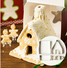 Ladda upp bild till gallerivisning, 9 St/Set Litet 3D Hus - Pepparkaksformar 9 PCS Little Gingerhouse  Christmas Cookie Cutter
