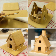 Ladda upp bild till gallerivisning, 9 St/Set Litet 3D Hus - Pepparkaksformar 9 PCS Little Gingerhouse  Christmas Cookie Cutter
