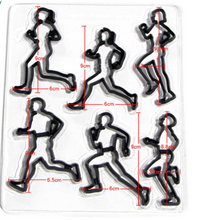 Ladda upp bild till gallerivisning, 6 St/Pack Springa Sport Tema Fondant Utstickare  6PCS/Set Running Theme Fondant Cutter
