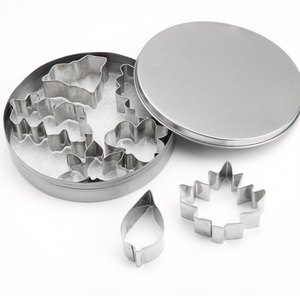 7 St/ Pack Utstickare Löv  Rostfritt Stål 7 PCS Leaf Stainless Steel Cookie Fondant Cutter