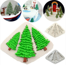 Ladda upp bild till gallerivisning, 3 i 1 Julgranar Silikonform Fondant Dekoration  3 in 1 Christmas Tree Silicone Mold Fondant Mold
