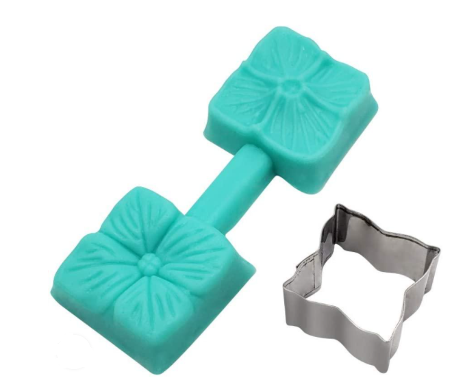Utstickare & Dubbel Veiner Silikonform Små Hortensia Small Hydrangea Double-Sided Vein Cutter & Silicone Mold Sockerpasta ,Fondant , Lera ,Clay Marsipan Ordinarie pris 49 kr