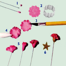Ladda upp bild till gallerivisning, 3 St/ Pack Utstickare Nejlika Blommapetal 3 PCS/Set Fondant Gumpaste Carnation Flower Petal Cutter
