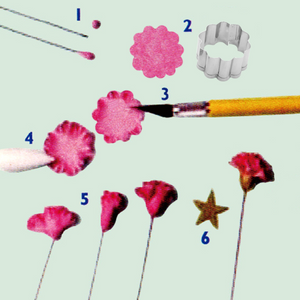 3 St/ Pack Utstickare Nejlika Blommapetal 3 PCS/Set Fondant Gumpaste Carnation Flower Petal Cutter