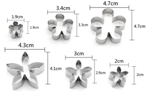 Mixed Flower Shape Cookie /Fondant /Clay Cutter 12 PCS/Set