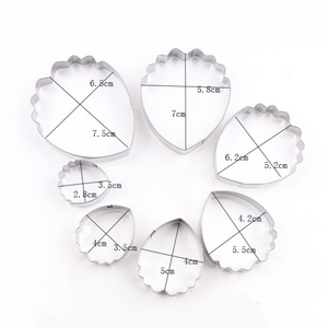 7 St/ Pack  Gumpaste Fondant Utstickare Pionblomma 7 PCS/Set Fondant Gumpaste  Peony Flower Cutter