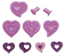 Ladda upp bild till gallerivisning, 4 St/Pack Stämpel Fondant Formar Hjärt 4 PCS/Set Heart Shape Fondant Cake  Cookie Cupcake Decoration Press Mold
