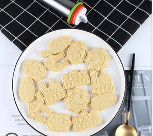 6 St/Pack Eid RamadanMuslim Fest Utstickare  6 PCS/Set  Eid Ramadan Muslim Holiday Cookie Cutters    قطاعة البسكويتا  لعيد  رمضان
