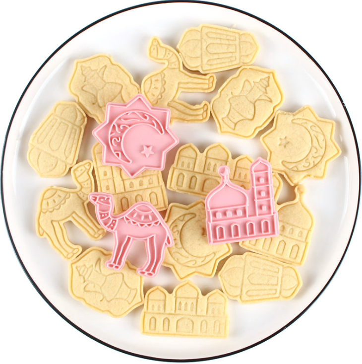 6 St/Pack Eid RamadanMuslim Fest Utstickare  6 PCS/Set  Eid Ramadan Muslim Holiday Cookie Cutters    قطاعة البسكويتا  لعيد  رمضان