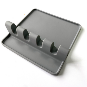 Köksredskapshållare  Köksredskap Heat Resistant Silicone Spoon Rest Ladle Utensil Holder Rack Cooking Tool Holder
