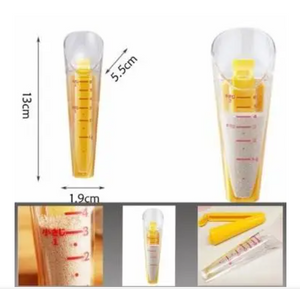 2 in 1 Jästmätkopp med Tätningsklämma  Kökverktyg  Väga & Mäta 2 in 1 Plastic Measure Dry Yeast Special Cup With Sealing Clip Bread Gauge Pick Weights Measure Tool