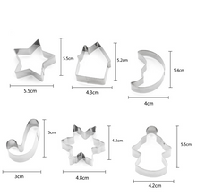 Ladda upp bild till gallerivisning, 10 St/ Set  Jul Pepparkaksformar-S Christmas 10 PCS /Set Cookie Cutter-Small
