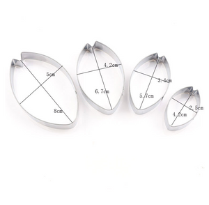4 St/Pack  Gumpaste Fondant Utstickare  Blomma  Tulip  4 PCS/Set Fondant Gumpaste Flower Cutter Tulip