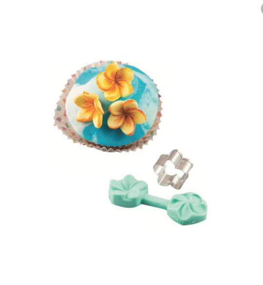 Utstickare & Dubbel Veiner Silikonform Små Blomma Small Flower Double-Sided Vein Cutter & Silicone Mold Sockerpasta ,Fondant , Lera ,Clay Marsipan