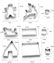 Ladda upp bild till gallerivisning, 9 St/Set Litet 3D Hus - Pepparkaksformar 9 PCS Little Gingerhouse  Christmas Cookie Cutter
