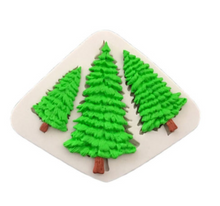 Ladda upp bild till gallerivisning, 3 i 1 Julgranar Silikonform Fondant Dekoration  3 in 1 Christmas Tree Silicone Mold Fondant Mold
