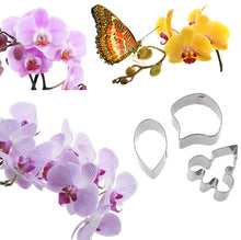 Ladda upp bild till gallerivisning, 3 St /Pack Orkide Blomma Utstickare  3 PCS/Set Fondant Gumpaste Orchid Flower Petal Cutter
