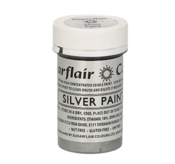 Sugarflair Pastafärger Flisa Sugarflair Antique Silver- Satin Paste Food Color 25g