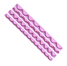 Ladda upp bild till gallerivisning, 4 St/Pack Utsickare Frills Fonant Tåtor  Cupcake Dekoration  Fondant Cake Straight Frill Lace Ribbon Cutter Edge Mold
