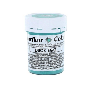 Sugarflair Chokladfärg Anka ägg Blå  Sugarflair Duck Egg Blue Cholocate Coca Butter Color-35g