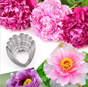 7 St/ Pack  Gumpaste Fondant Utstickare Pionblomma 7 PCS/Set Fondant Gumpaste  Peony Flower Cutter