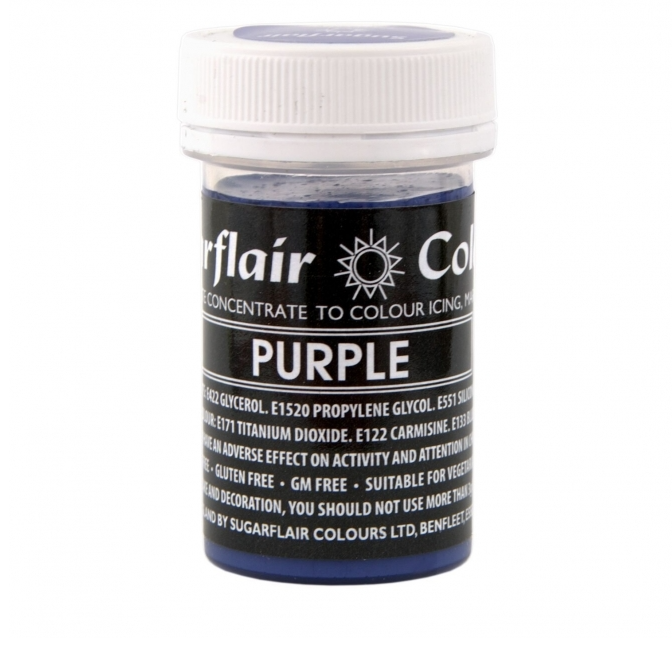 Sugarflair Pastafärger  Lila Sugarflair Purple  Pastel Paste Concentrate Color 25g