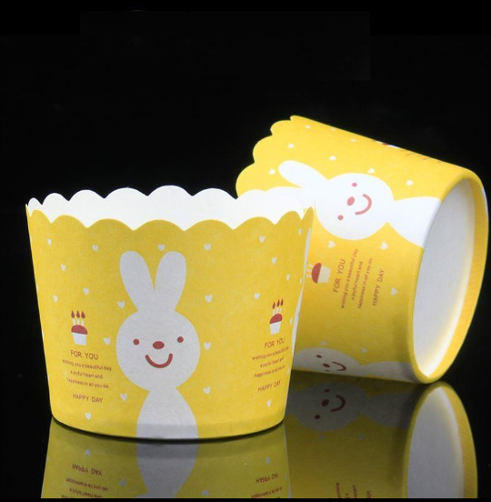 48 St/Pack Kanin Muffinsbakformar, Cupcake Bakformar 48 PCS/Box Kanin Cupcake Baking Cups