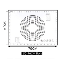 Ladda upp bild till gallerivisning, Extra Stor non-stick bakmatta / bakmatta silikon halkfri degmatta rullmatta silikonmatta bakfilm bakpapper arbetsmatta med mått 70 x 50 cm för fondant pizza brödmatta, BPA-fri Large Non-Stick Siiicone Mat Extra  Large
