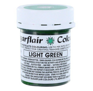 Sugarflair Chokladfärg Ljusgrön   Sugarflair Light Green Chocolate Coca Butter Color-35g